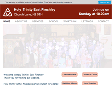 Tablet Screenshot of holytrinityeastfinchley.org.uk